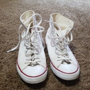 High Top White Converse
